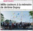 mille couleurs à la mémoire de Jérôme dupuy et de tous les accidentés de la route
