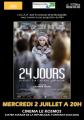 Projection film   24 JOURS   d'Alexandre  ATCADY