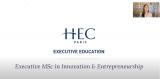 HEC Paris Executive MSc & MSc in Innovation and Entrepreneurship Q&A with students