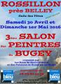 3ème salon des Peintres du Bugey    les 30 avril et 1er mai 2016  à Rossillon (Ain)