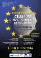 9 mai 2016 ;  fête de l'Europe - Célébrons l'Europe de la Rechercge