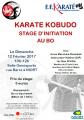 Stage de Karate Kobudo à Niort 