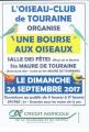 25ème Grande Bourse aux Oiseaux à Sainte Maure de Touraine le 24 septembre 2017