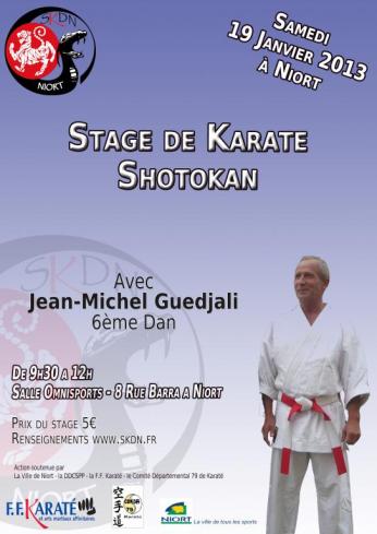 Stage Karaté Shotokan le 19 janvier 2013