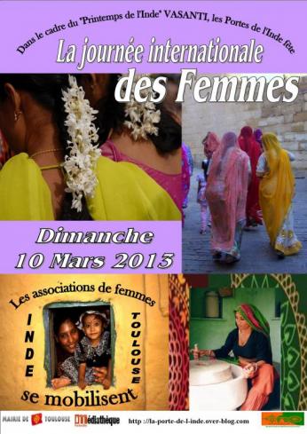 Journée Internationale des Femmes - VASANTI - 10 mars 2013