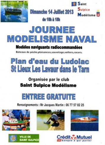 Journée navigation plan d'eau Ludolac  St Lieu Les Lavaur