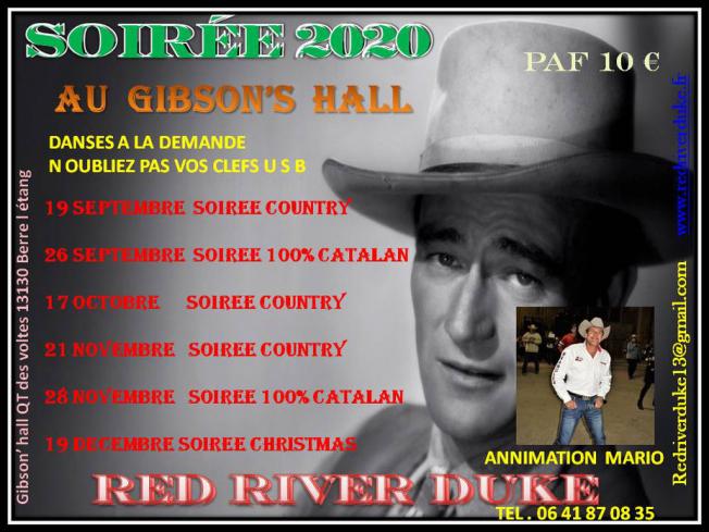 Soirée danse et musique country au Gibson's Hall