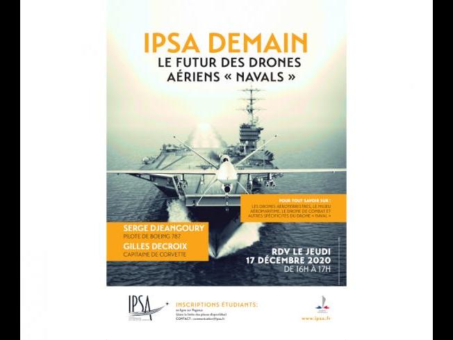 Conférence IPSA Demain : découvrez le futur des drones aériens « navals »