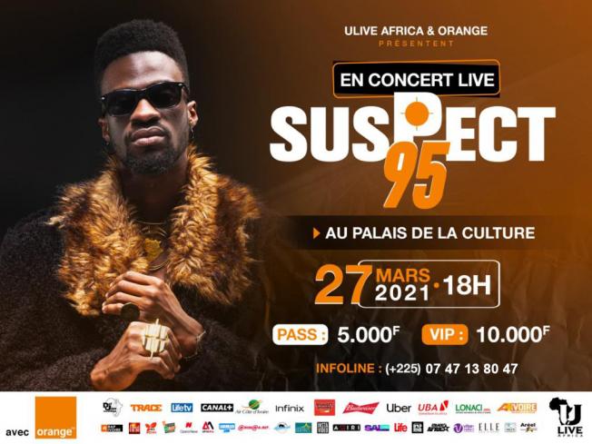 COTE D'IVOIRE: Ulive Africa et Orange présentent SUPECT 95 en concert live