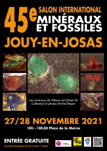 45ème salon des minéraux et fossiles de Jouy en Josas 