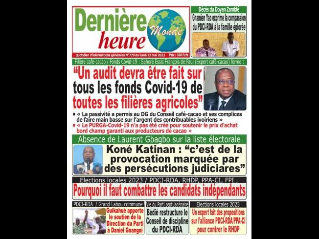 COTE D' IVOIRE : LISTE DES PLANTEURS DES SYNDICATS ARRETE LE 10 MAI 2023 ABIDJAN 