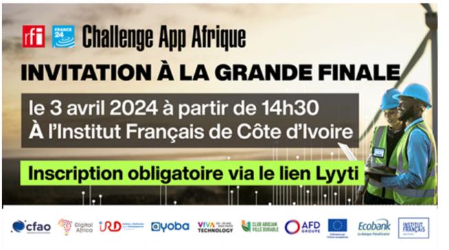 FRANCE EN COTE-D'IVOIRE Invitation à la finale du Challenge App Afrique (France Médias Monde) à l'IFCI - 03/04