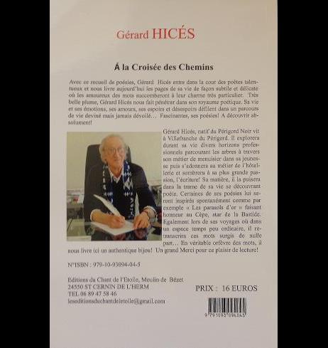 publication d'un nouveau livre A la croisée des chemins  de Gérard Hicés