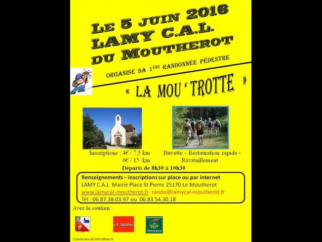 1ère Randonnée pédestre - La Mou ' Trotte - Le 5 Juin 2016
