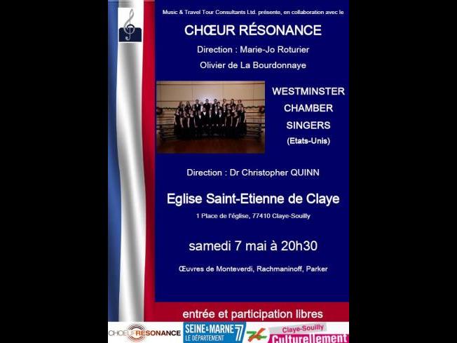 The Westminster Chamber Singers à Claye-Souilly !