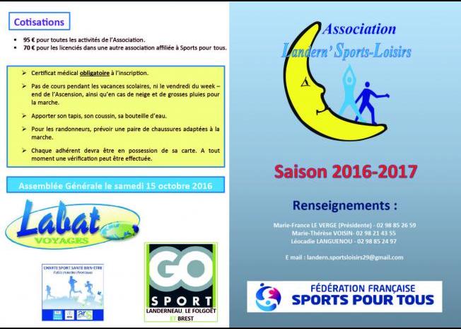 Saison Sportive 2016-2017