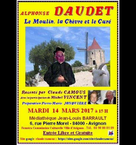 Claude Camous raconte  ALPHONSE DAUDET, « Le moulin, la chèvre et le curé »