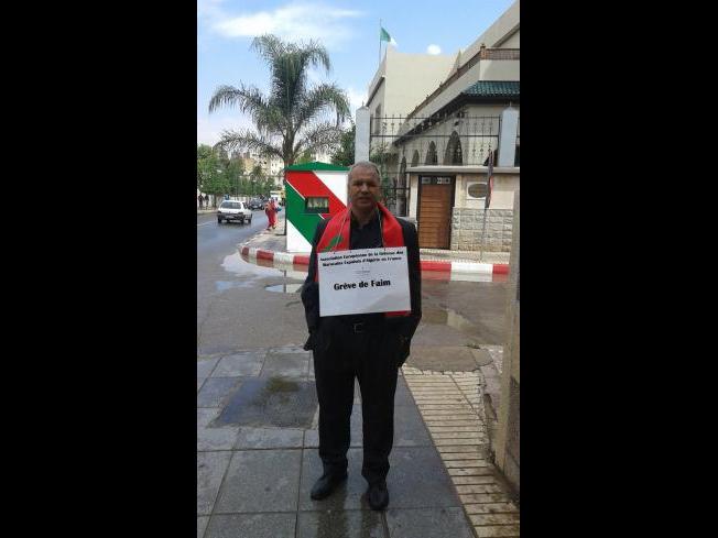 grève de la faim devant le consulat d'Algérie à Oujda (Maroc)