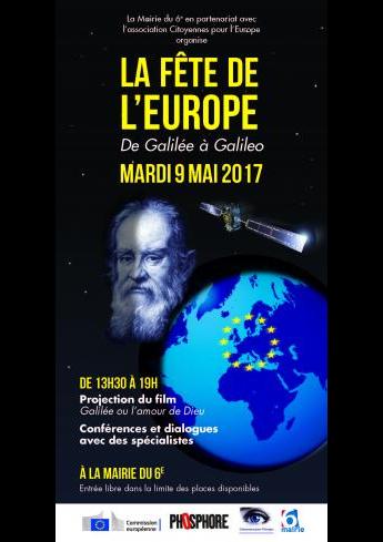 Fête de l'Europe 2017,  De Galilée à Galileo, 9 mai 2017