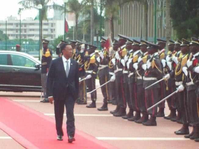 COTE D IVOIRE : ENTRETIEN DU PRESIDENT OUATTARA  AVEC SEM HERY RAJAONARIMAMPI ANINA Président de MADAGASCAR  