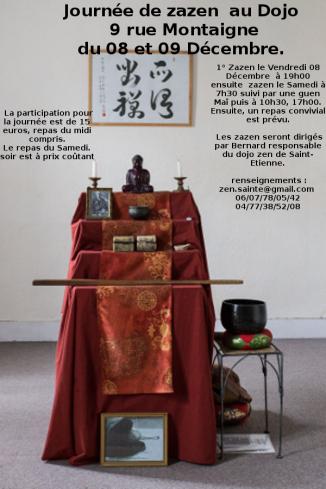 Journée de méditation Bouddhiste zen et initiation pour les débutants le 09 Décembre