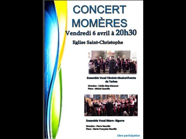 Concert en l'église de Momères