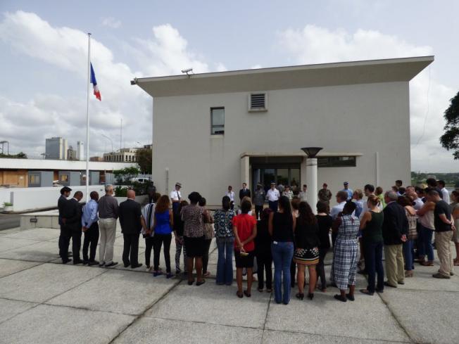  hommage a été rendu par les personnels de l’Ambassade de France au colonel Arnaud BELTRAME
