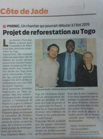 Stéphane AKAYA (conseiller économique du 1er ministre du Togo) à Pornic