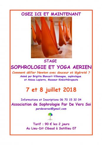 Stage N° 5 de Sophrologie & Yoga Aérien
