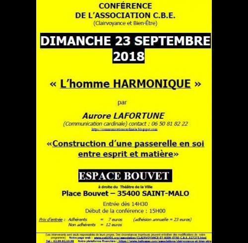 L'HOMME HARMONIQUE par Aurore LAFORTUNE