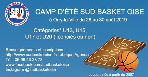Camp d'été Sud Basket Oise
