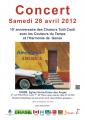 Concert musical et choral « Amerigua, America », samedi 28 avril, Lyon 7è.