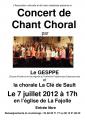 Concert de Chant Choral Le GESPPE et la chorale La Clé de Sault