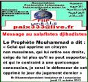 Message au salafistes djihadistes
