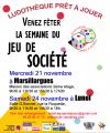 SEMAINE DU JEU DE SOCIETE du 19 au 25 novembre