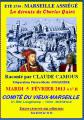 Été 1536 : Marseille Assiégé - La déroute de Charles Quint raconté par Claude Camous  au COMITE DU VIEUX- MARSEILLE 21, bld. Longchamp - 13001 - Marseille 