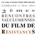 2èmes Rencontres vauclusiennes du Film de RésistanceS