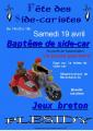 Fête des side-caristes... baptême en side.. 1euro50 le tour... jeux bretons... démonstration de maréchalerie...exposition sur les side-cars...buvette..