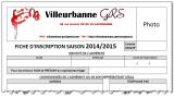 Pré Inscription Saison 2014/2015