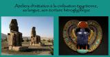 Atelier d'égyptologie (A1, 3e séance) - initiation à l'art et l'écriture