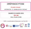 DRÉPANOCYTOSE.  SENSIBILISATION LE SAMEDI 25 MARS Hall Place d'Arc ORLÉANS