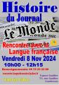  Histoire du journal « LE MONDE » - Conférence par Rencontre avec la langue française
