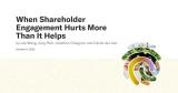 New HBR publication from the Family Business Center : “When Shareholder Engagement Hurts More Than It Helps”
