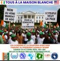 États-Unis : Grand Marche devant la Maison Blanche des droits, des libertés des Ivoiriens  en Côte d'Ivoire 