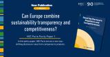New HEC Paris Policy Paper Proposes “Smart Product-Level Disclosure” to Reconcile EU Sustainability Regulation and Competitiveness