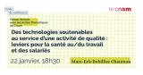 Des technologies soutenables au service d’une activité de qualité : leviers pour la santé au/du travail et des salariés