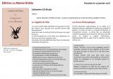 Parution le 14 janvier 2016 du livre de Catherine Gil Alcala : La Tragédie de l'Âne suivi de Les Farces Philosophiques