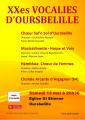 XXès VOCALIES D'OURSBELILLE - 13 mai 2017 à 20h30