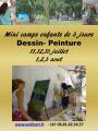 Minis camps enfants  de 3 jours (à partir de 9 ans) de dessin et peinture