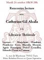 Rencontre lecture autour des livres de Catherine Gil Alcala